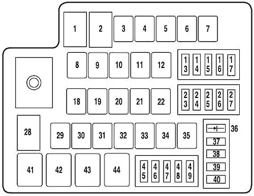 Ford-Fusion-2012-under-hood (Hybrid Only)-fuse box-diagram american version