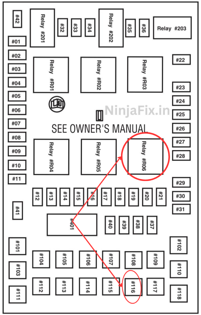 2008 Ford F150 Blower Motor Fuse and Relay Location