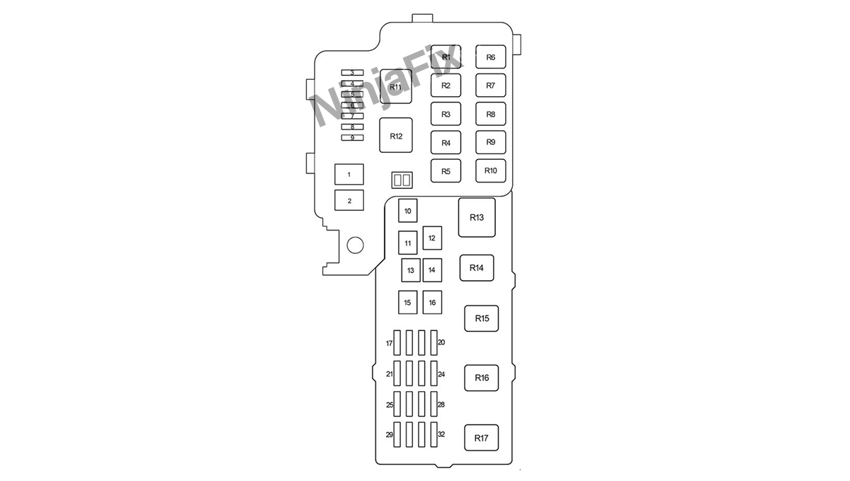 2005 Toyota Camry Fuse Box Diagram and Location Ninja Fix