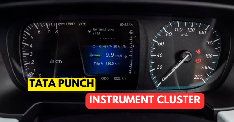 Tata Punch Instrument Cluster Symbols : Warning Lights