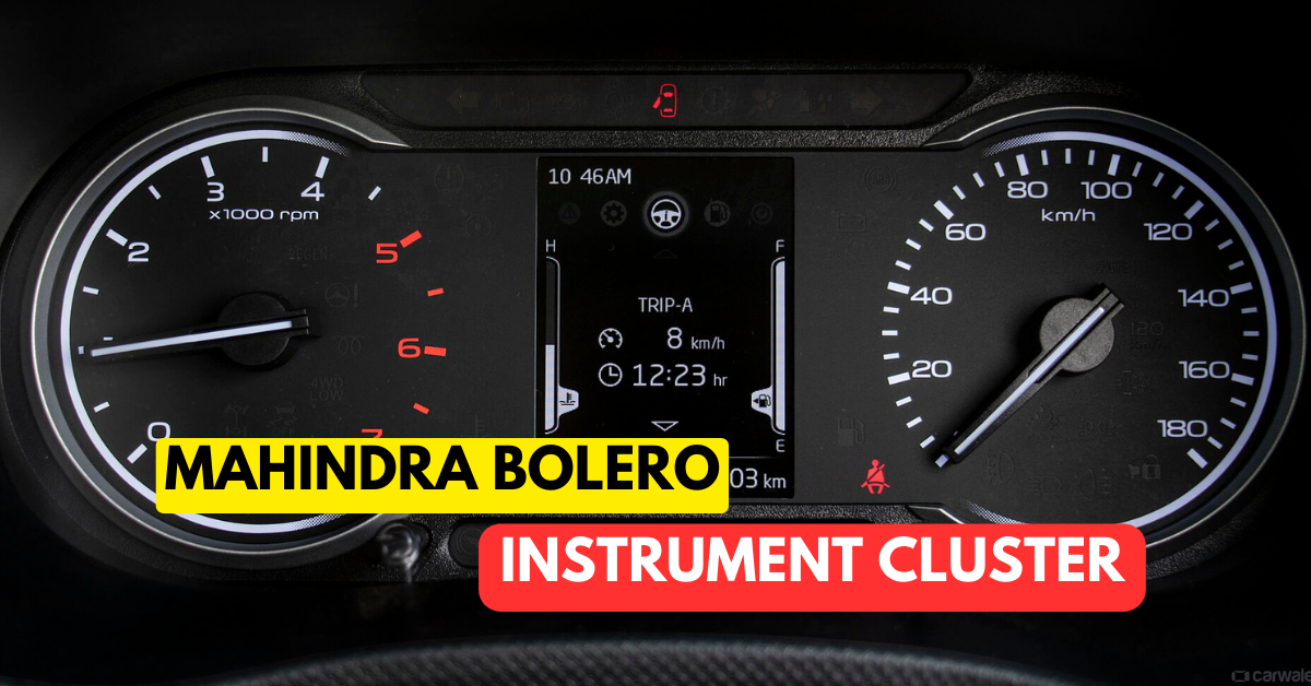 Mahindra Bolero Instrument Cluster Symbols : Warning Lights