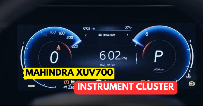 Mahindra XUV 700 Instrument Cluster Symbols : Warning Lights