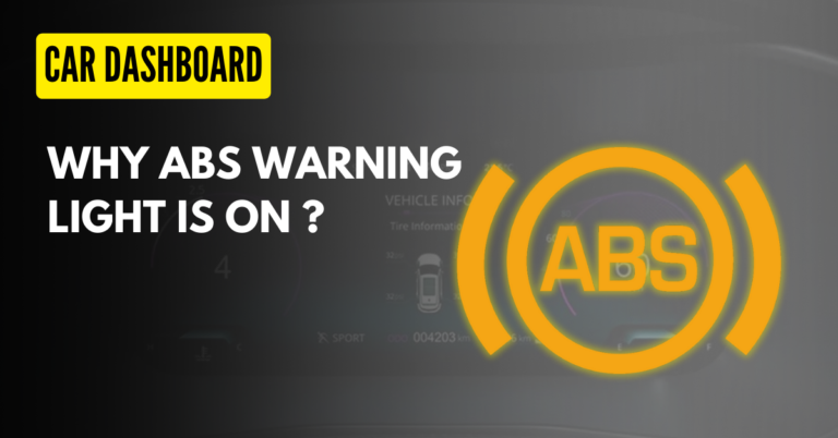 Why ABS Warning Light is ON? :  How to Fix?