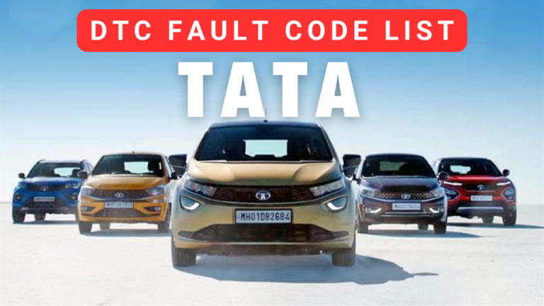 Tata Fault Code List