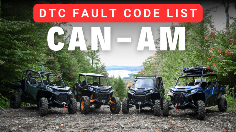 Can-Am Fault Code List